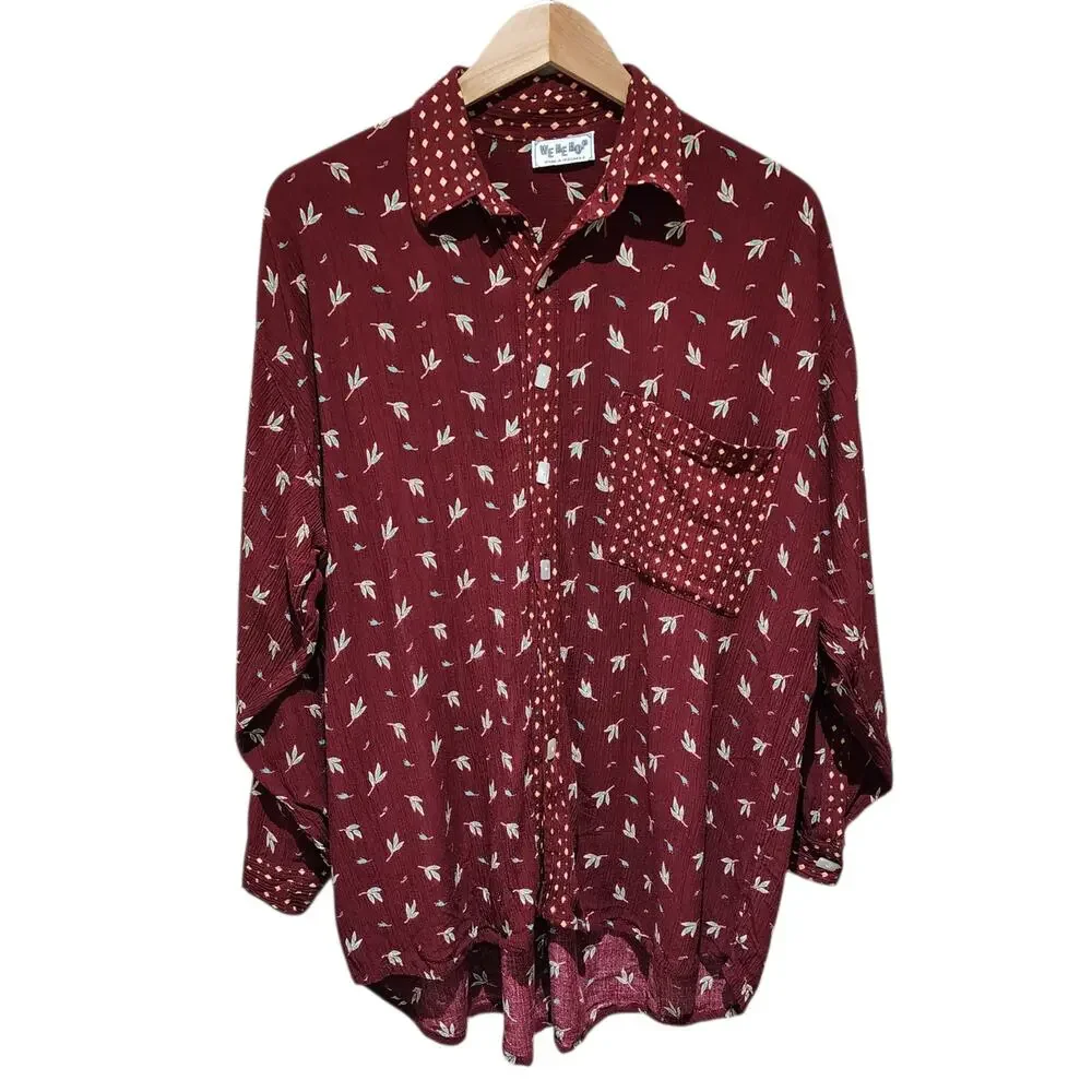 Vintage Blouse 1990s Button Down - Picture 1 of 6